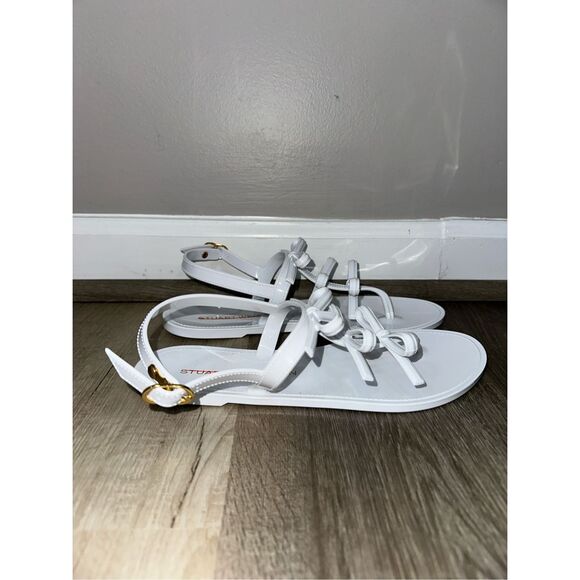Stuart Weitzman Felicity Bow Jelly Sandals Size 8 $195 - Picture 7 of 10